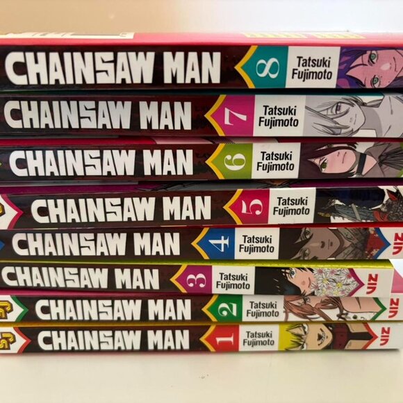VOLUMES 1-8 Chainsaw Man by Tatsuki Fujimoto Manga (English) - Picture 3 of 5